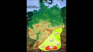 Video: Unwetter-Vorwarnung für Süddeutschland am Montag, 1.6.2015