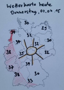 Deutschland-Wetter für heute Donnerstag, 02.07.15: #Hitze und #Gewitter?