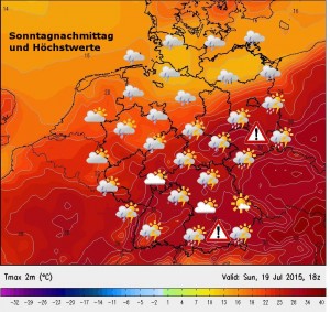Das Wetter am Sonntag: Unwettergefahr zwischen Berlin und dem Alpenrand!