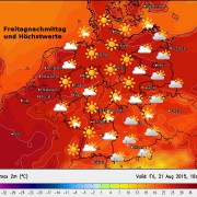 Das Wetter am Freitag: Warmes Sommerwetter für (fast) alle