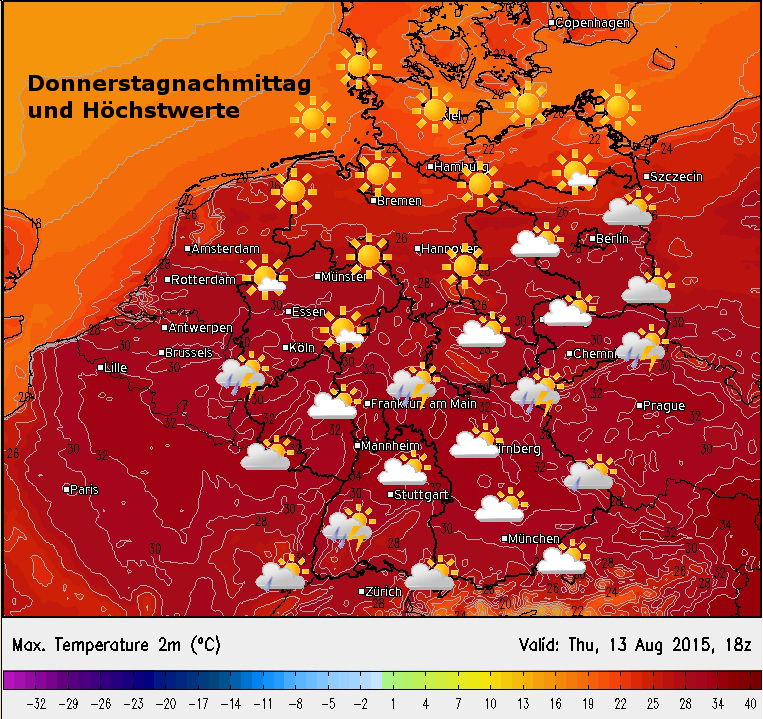 Das Wetter Am Donnerstag: Für Die Meisten Nochmal Heißes Sommerwetter ...