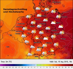 Das Wetter am Samstag: Durchhalten Ostdeutschland. Nässe und Kühle werden kommen