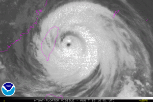 Taifun Soudelor trifft Taiwan