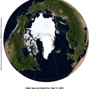Viertniedrigste Meereisausdehnung in der Arktis seit 1979