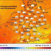 Das Wetter am Montag: Im Norden recht gut, von NRW bis Bayern naja…