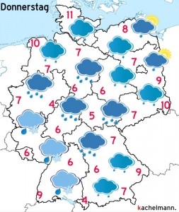 Deutschland-Wetter: ab Mittwochabend, 14.10.2015
