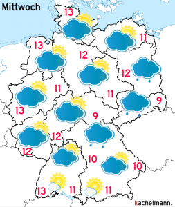 Deutschland-Wetter: ab Dienstagabend, 20.10.2015