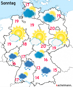 Deutschland Wetter: ab Samstag, 3.10.2015