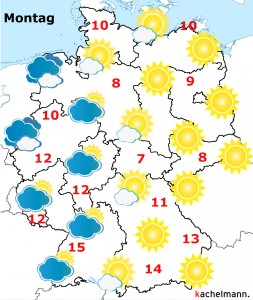 Deutschland Wetter: ab Sonntagabend, 11.10.2015
