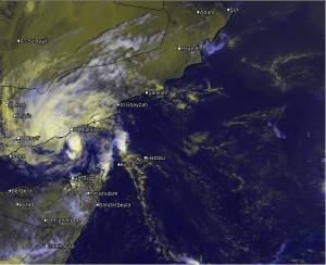 Chapala ist auf Land getroffen mit Orkanböen und Überschwemmungen!