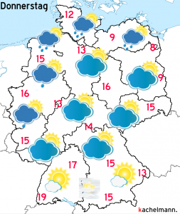 Deutschland-Wetter: ab Mittwochabend, 04.11.2015