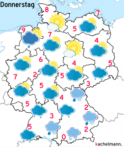 Deutschland-Wetter ab Mittwochabend, 25.11.2015