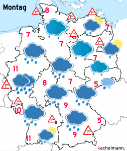 Deutschland-Wetter: ab Sonntagabend, 29.11.2015