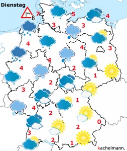 Deutschland-Wetter ab Montagabend, 23.11.2015