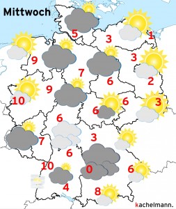 Deutschland-Wetter: ab Dienstagabend, 29.12.2015