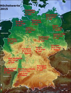 Wetter 2015: Die Extremwerte des Jahres