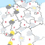 Deutschland Wetter ab Montagabend, 14.12.2015