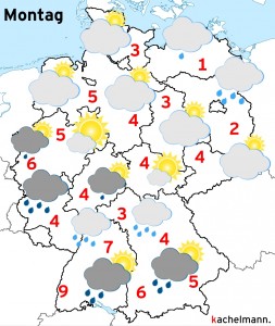 Deutschland-Wetter: ab Sonntagabend, 10.01.2016