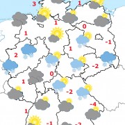 Deutschland-Wetter ab Dienstagabend, 19.01.2016