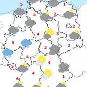 Deutschland-Wetter ab Mittwochabend, 13.01.2016