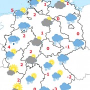Deutschland-Wetter ab Freitagabend, 15.01.2016