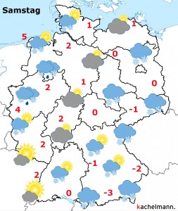 Deutschland-Wetter ab Freitagabend, 15.01.2016