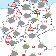 Deutschland-Wetter ab Montagabend, 01.02.2016