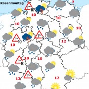 Deutschland-Wetter ab Sonntagabend, 07.02.2016