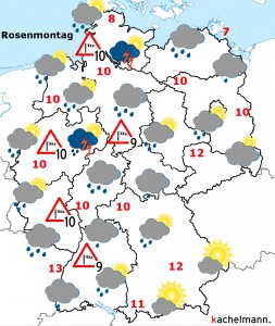 Deutschland-Wetter ab Sonntagabend, 07.02.2016