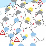 Deutschland-Wetter ab Dienstagabend, 09.02.2016
