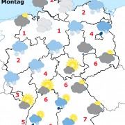 Deutschland-Wetter ab Sonntagabend, 14.02.2016