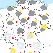 Deutschland-Wetter ab Mittwochabend, 17.02.2016