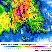 Am Wochenende heftige Regenfälle auf dem Balkan