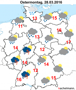 Deutschland-Wetter: ab Sonntagabend, 27.03.2016