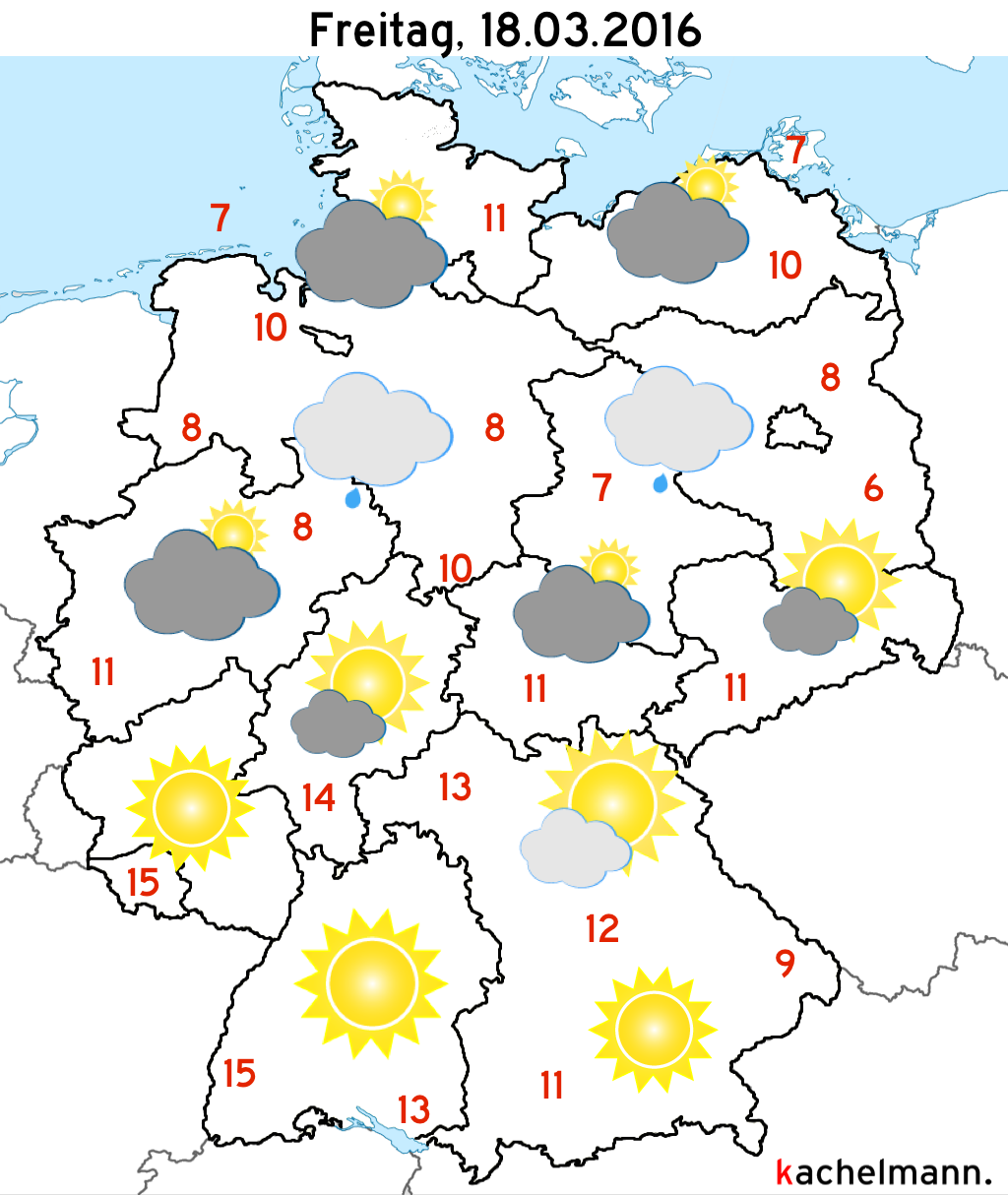 Deutschland-Wetter: Ab Donnerstagabend, 17.03.2016 ...