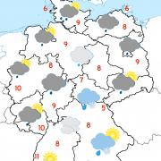 Deutschland-Wetter ab Montagabend, 21.03.2016