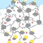 Deutschland-Wetter ab Samstagnacht, 19.03.2016