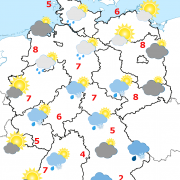 Deutschland-Wetter ab Montagabend, 07.03.2016