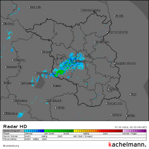Aktuell Schnee und Schneeregen von Potsdam-Mittelmark bis Berlin