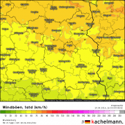 Windiger Dienstagnachmittag erwartet