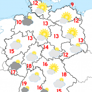 Deutschland Wetter ab Donnerstagabend, 21.04.2016