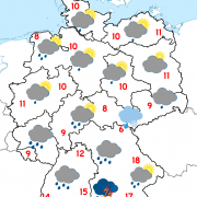 Deutschland Wetter ab Freitagabend, 22.04.2016