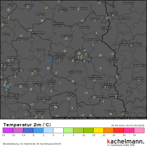 Erneut leichter Frost am Stadtrand