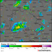 Einige Regenschauer in Berlin unterwegs