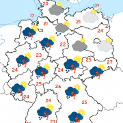 Deutschland-Wetter ab Freitagabend, 27. Mai 2016