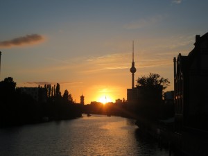 Milde Nacht in Berlin