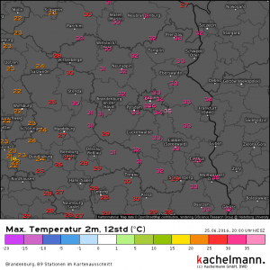 Bilanz des heutigen Gewittertages