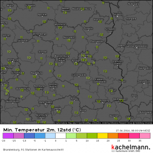 Frische Nacht in Berlin und Brandenburg