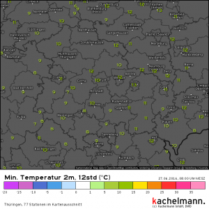 Frische Nacht in Thüringen