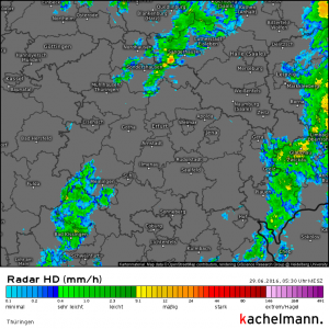 Am Morgen einzelne Schauer und vereinzelt Gewitter